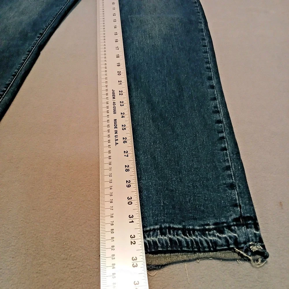 True Religion Jeno Jeans‎ Men 34 Blue Wash Relaxed Slim Stretch Straight Whisker